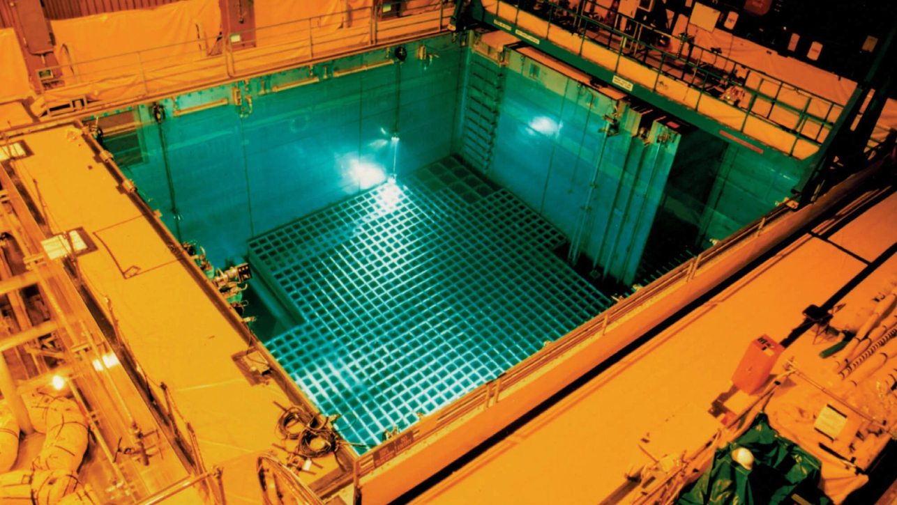 a spent fuel pool for nuclear waste disposal