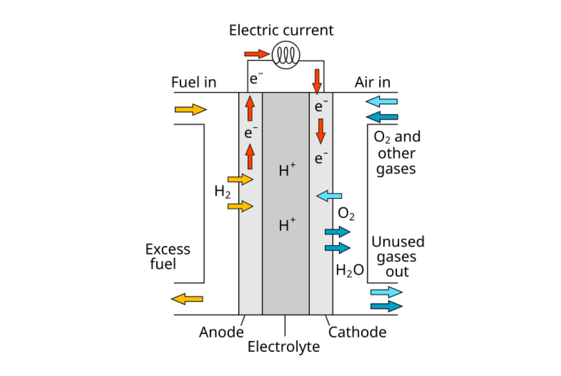 the function of a hydrogen fuel cell